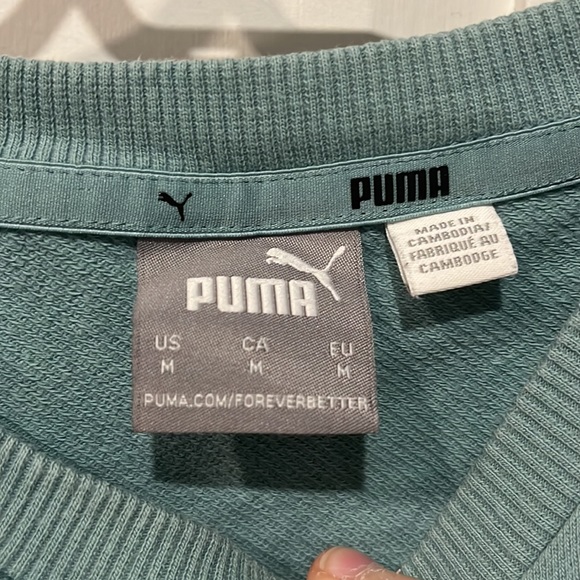 Puma crew neck light blue medium perfect condition - Picture 3 of 3